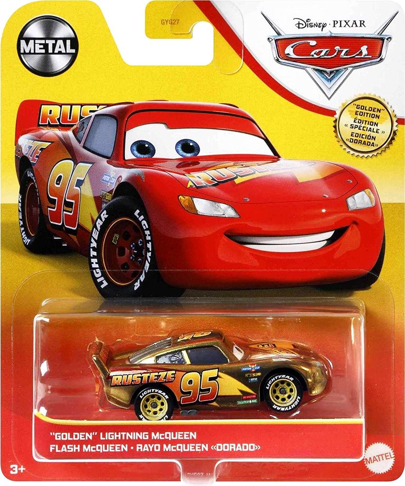 Mattel CARS (Auta) - Golden Lightning McQueen (Zlatý Blesk) - obrázek 1