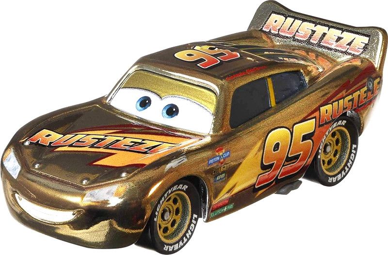 Mattel CARS (Auta) - Golden Lightning McQueen (Zlatý Blesk) - obrázek 2