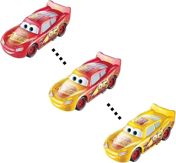 Mattel CARS (Auta) - Color Changers Lightning McQueen (Blesk) - červená-žlutá - poškozený obal - obrázek 2