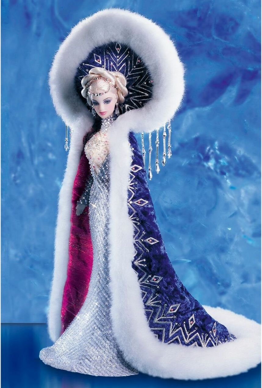 Mattel BARBIE Fantasy Goddess of the Arctic by Bob Mackie - r. 2001 - mírně poškozená krabička - obrázek 1