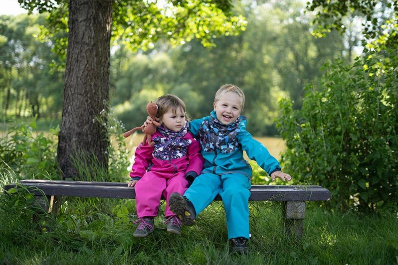 UNUO Batolecí Softshellové kalhoty bez zateplení Pejsci Velikost: 98 - 104 SLIM - obrázek 4