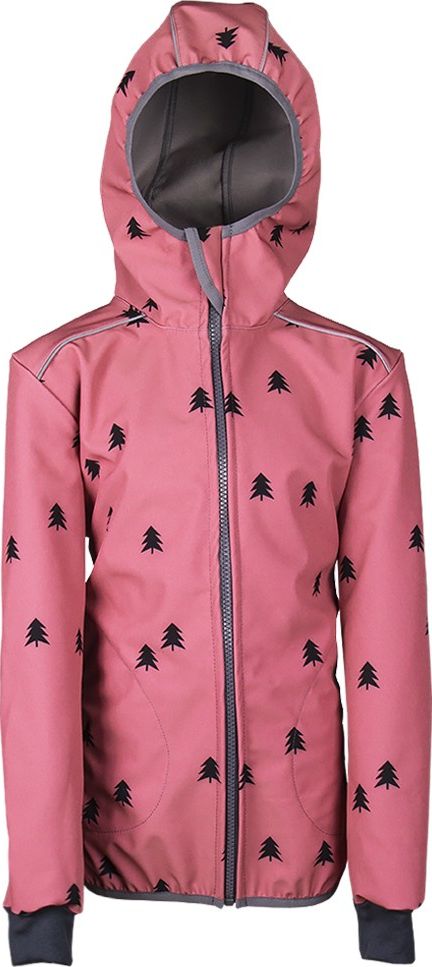 Šijeme srdcem Růžová softshell bunda les Velikost: 86 - 92 - obrázek 1