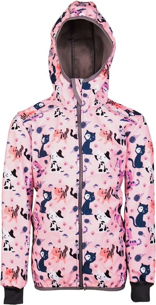 Šijeme srdcem Růžová kočičí softshell bunda Velikost: 86 - 92 - obrázek 1