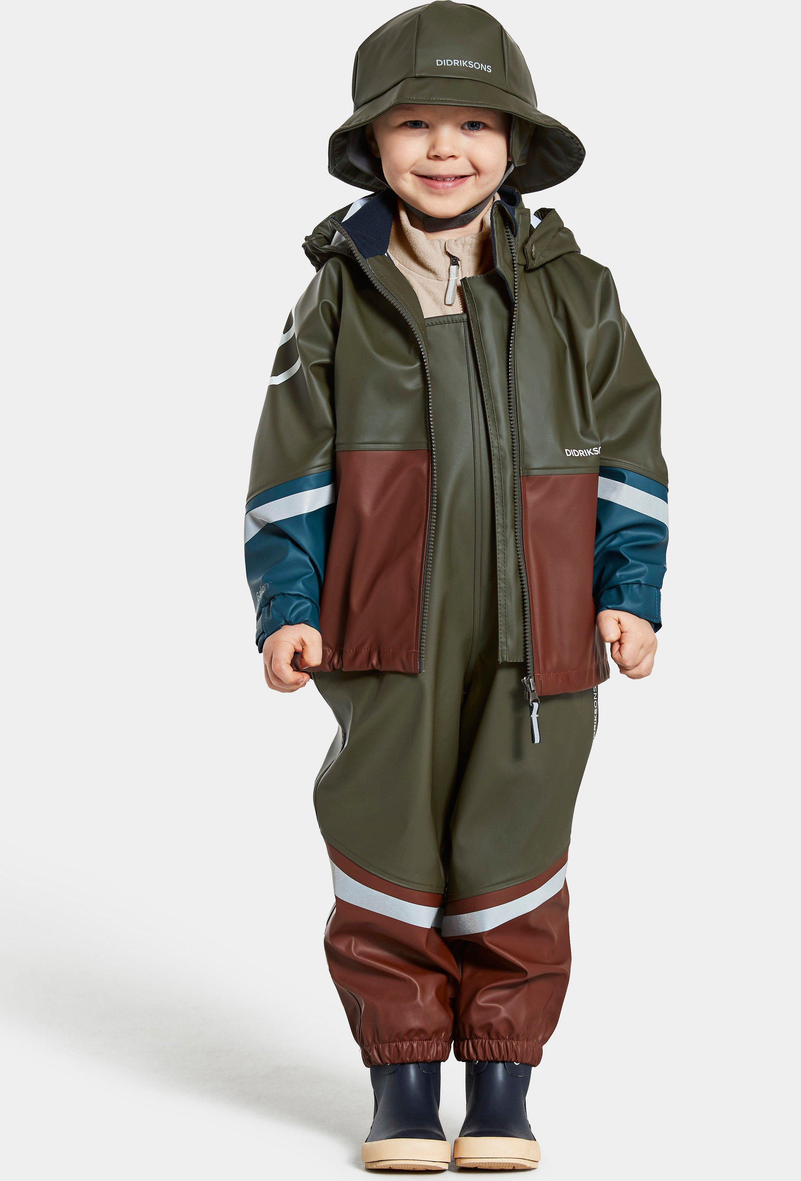 Dětský set do deště Didriksons Waterman Khaki zelená Velikost: 90 - obrázek 1