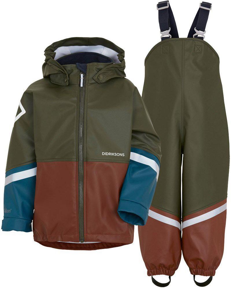 Dětský set do deště Didriksons Waterman Khaki zelená Velikost: 90 - obrázek 2