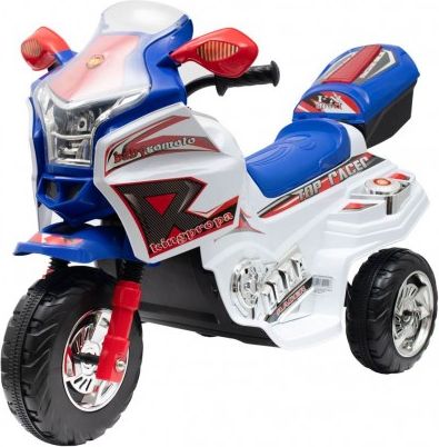 Dětská elektrická motorka Baby Mix RACER bílá, Bílá - obrázek 1