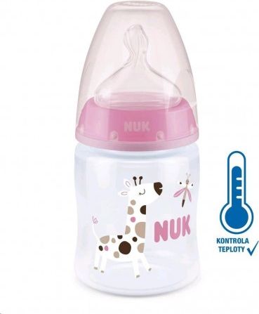 Kojenecká láhev NUK First Choice Temperature Control 150 ml pink, Růžová - obrázek 1