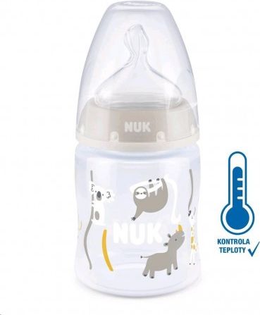 Kojenecká láhev NUK First Choice Temperature Control 150 ml beige, Béžová - obrázek 1