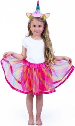 Dětský kostým tutu sukně s čelenkou jednorožec - obrázek 1