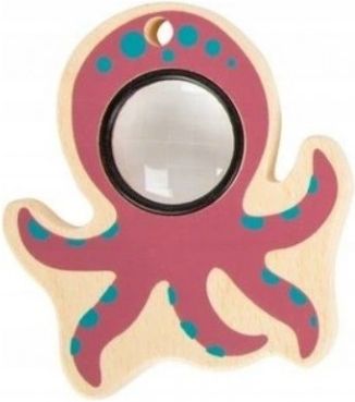 Legler Dětská dřevěná lupa Chobotnice - lila - obrázek 1