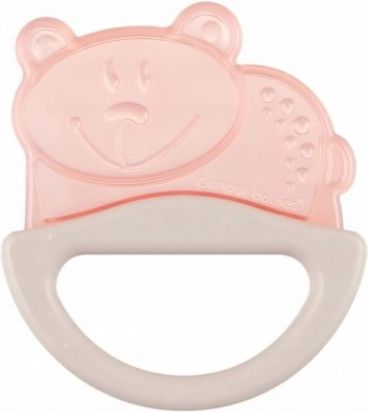 Canpol Babies Silikonové kousátko/chrastítko - různé tvary, růžová/béžová - obrázek 1