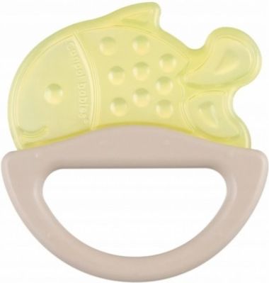 Canpol Babies Silikonové kousátko/chrastítko - různé tvary, žlutá/béžová - obrázek 1