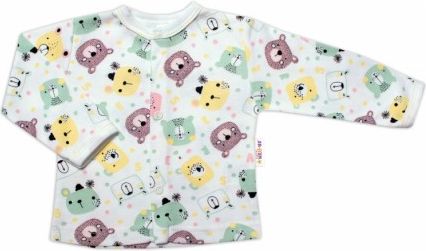 Baby Nellys Kojenecká košilka, New Teddy, neutrální barva, Velikost koj. oblečení 56 (1-2m) - obrázek 1