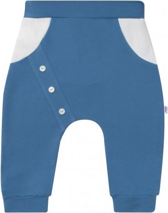 Kojenecké bavlněné tepláčky New Baby The Best modré, Modrá, 62 (3-6m) - obrázek 1
