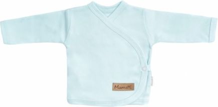 Mamatti Novorozenecká bavlněná košilka zapínání bokem, Bear - mátová - obrázek 1