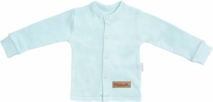 Mamatti Novorozenecká bavlněná košilka, kabátek, Bear - mátová, Velikost koj. oblečení 50 (0-1m) - obrázek 1