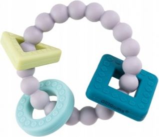 GiliGums Dětské silikonové kousátko Geometric Bracelet Teether, 0m+, 1 ks - obrázek 1