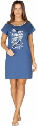 Regina Dámská noční košile Sunny day night, tmavě modrá, Velikosti těh. moda S (36) - obrázek 1