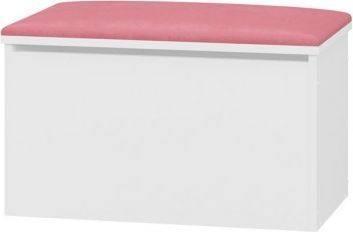 BabyBoo Čalouněné sedadlo na box na hračky - růžové - obrázek 1