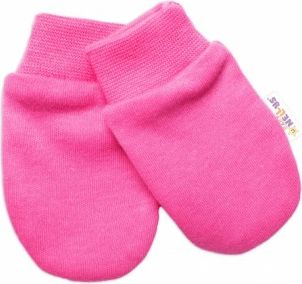 Baby Nellys Kojenecké rukavičky Basic Pastel, růžové - obrázek 1