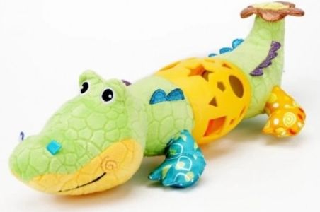 Bali Bazoo Plyšová hračka s chrastítkem - Krokodýl Bendy, zelená - obrázek 1