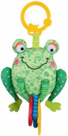 Bali Bazoo Závěsná hračka na kočárek Žabka, zelená - obrázek 1