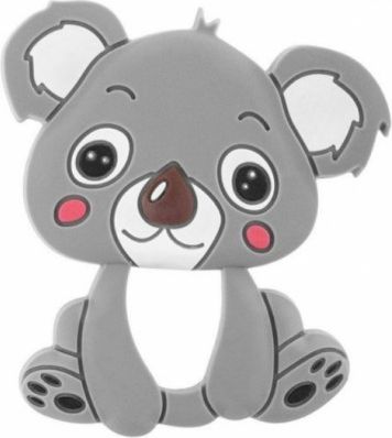 Akuku Silikonové kousátko Koala, šedé - obrázek 1