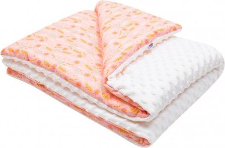 Dětská deka z Minky s výplní New Baby Harmony růžová 70x100 cm, Růžová - obrázek 1
