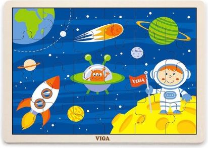 Dětské dřevěné puzzle Viga Cosmos, Multicolor - obrázek 1