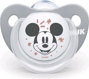 Šidítko NUK Trendline Mickey Mouse 6-18m šedé, Šedá, 6-18 m - obrázek 1