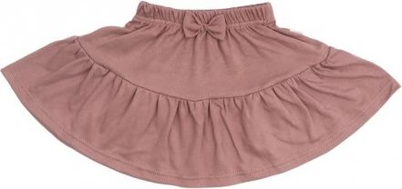 Mamatti Dětská bavlněná sukně s mašličkou, Happy - fialová, Velikost koj. oblečení 68-74 (6-9m) - obrázek 1