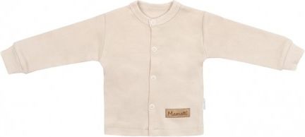 Mamatti Novorozenecká bavlněná košilka, kabátek, Baby Fox - béžová, Velikost koj. oblečení 74 (6-9m) - obrázek 1