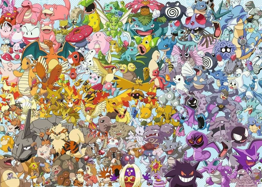 RAVENSBURGER Puzzle Challenge Pokémon 1000 dílků - obrázek 1