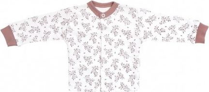 Mamatti Novorozenecká bavlněná košilka, kabátek, Happy - bílá s potiskem, Velikost koj. oblečení 50 (0-1m) - obrázek 1