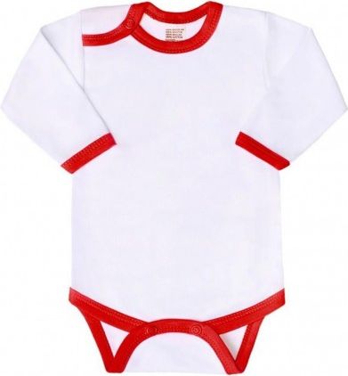 Kojenecké body New Baby s červeným lemem, Červená, 86 (12-18m) - obrázek 1