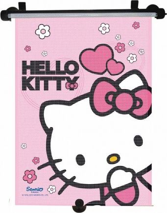 Sluneční roleta do auta Hello Kitty, Dle obrázku - obrázek 1