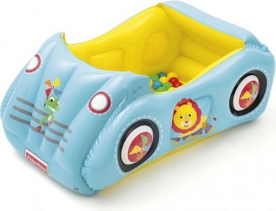 Dětské nafukovací autíčko Fisher-Price s míčky 119x79x51 cm, Multicolor - obrázek 1