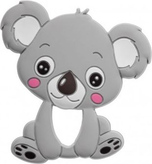 Dětské silikonové kousátko Akuku Koala, Šedá - obrázek 1