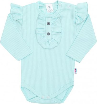 Kojenecké body New Baby Stripes ledově modré, Modrá, 80 (9-12m) - obrázek 1