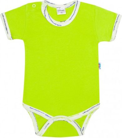 Kojenecké bavlněné body s krátkým rukávem New Baby Summertime kluk, Zelená, 62 (3-6m) - obrázek 1