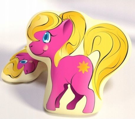 Carbotex Dětský dekorační polštářek Little Pony - růžová - obrázek 1