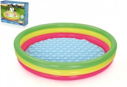 Bazén dětský nafukovací barevný 152x30cm v krabici 30x24x7cm 2+ - obrázek 1