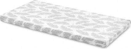 Pěnová matrace do postýlky Sensillo šedé 120X60x6 cm pírka šedé, Dle obrázku - obrázek 1
