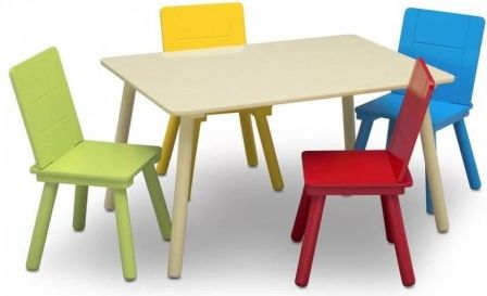 Dětský stůl se čtyřmi židlemi Multicolor - obrázek 1