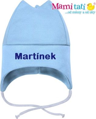 DEJNA Čepička se jménem Martínek na zavazování - modrá - obrázek 1