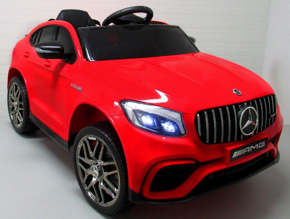 Dětské elektrické autíčko Mercedes GLC 63S 4x4 - červené lakované - obrázek 9