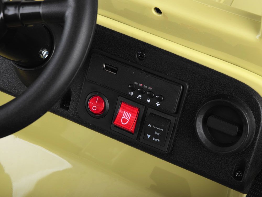 Dětský elektrický vojenský jeep willys SMALL 4x4 světle zelený - obrázek 6