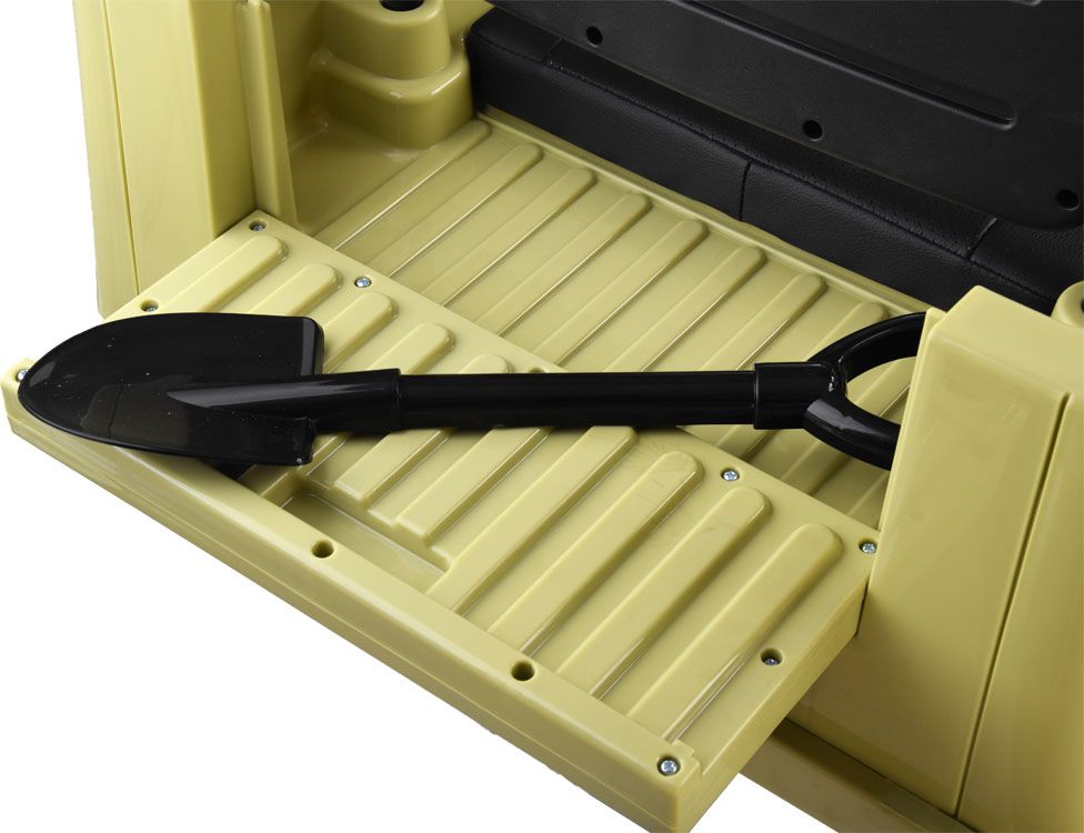 Dětský elektrický vojenský jeep willys SMALL 4x4 světle zelený - obrázek 7