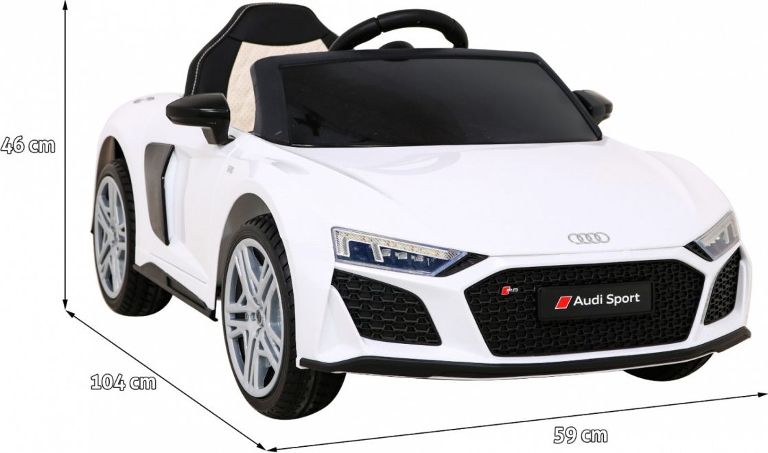 Elektrické autíčko Audi R8 Lift WHITE - obrázek 10