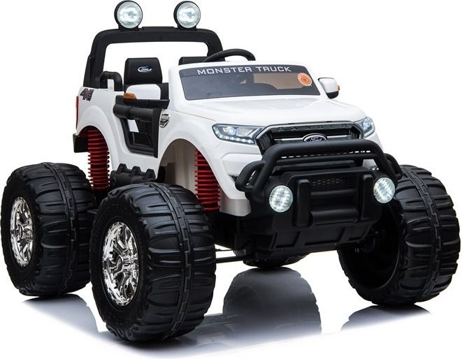 Elektrické autíčko Ford Ranger Monster Truck 4x4 - bílé s LCD - obrázek 1